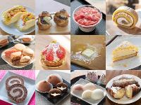 スイーツグランプリしに出品される12種類のスイーツ