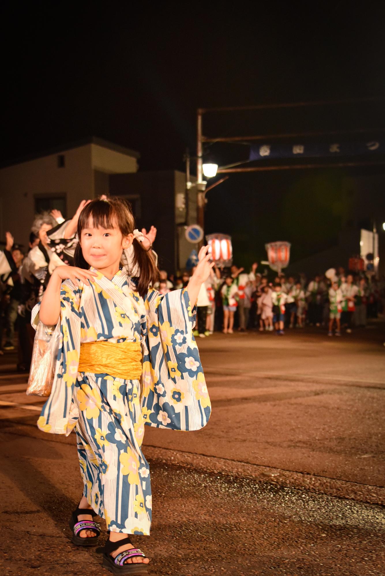 民謡流しの様子