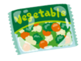 冷凍野菜のイラスト