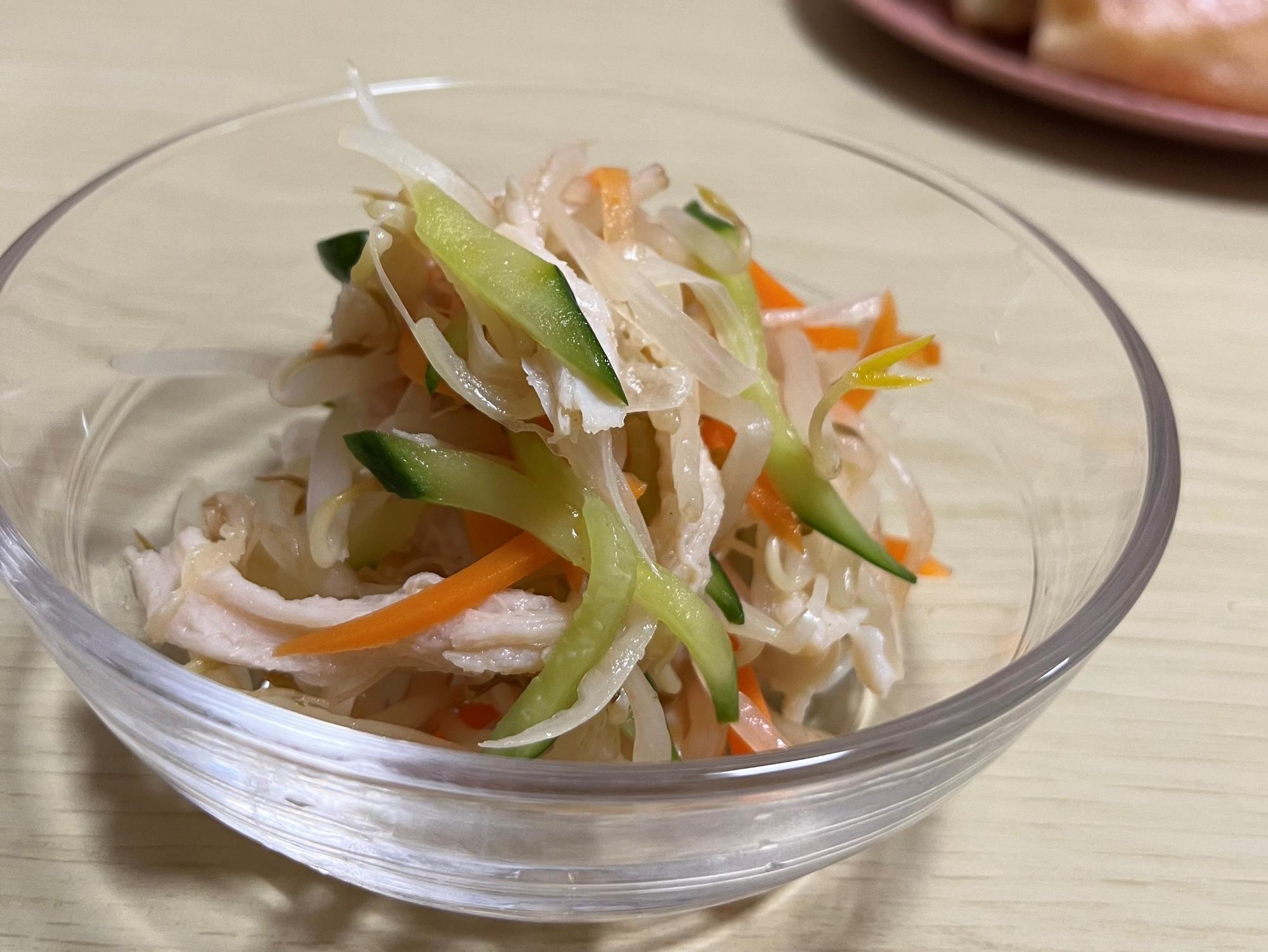 長ねぎの中華風サラダ