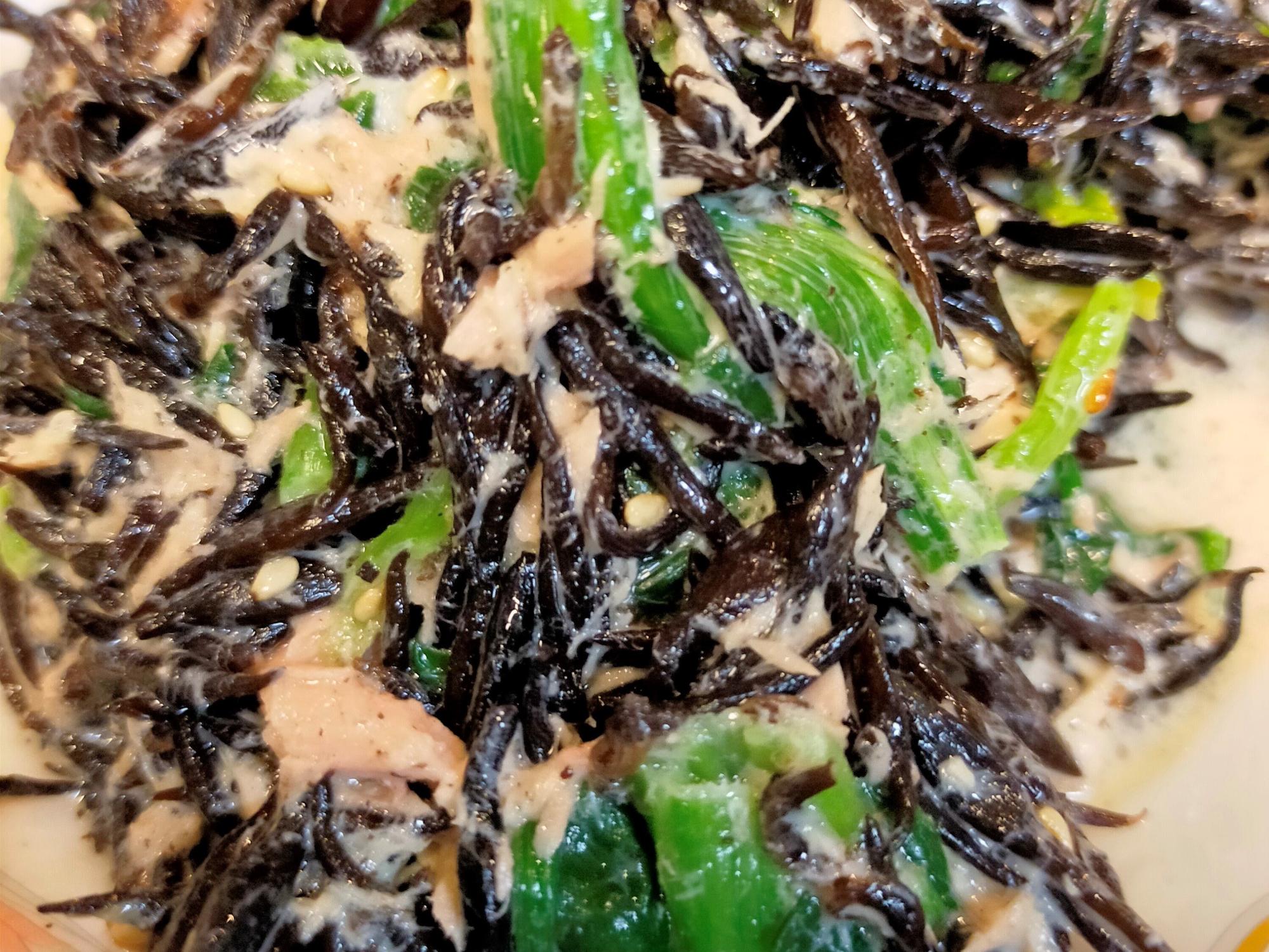 ほうれん草ひじきのツナマヨ