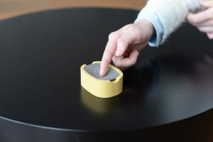 「初爪 Hatsume」を置いて、実際に爪とぎしている処の写真