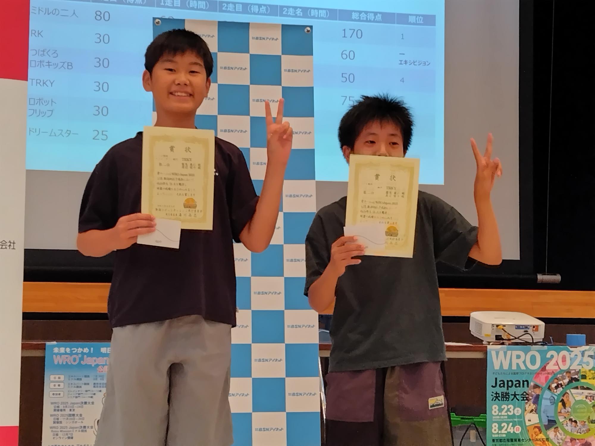 エレメンタリー部門2位TRKY