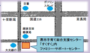 ファミリーサポートセンターの地図