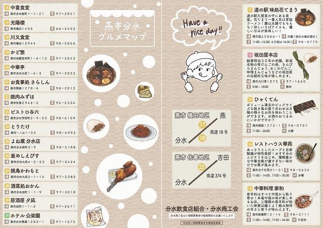 燕市分水の飲食店マップの写真