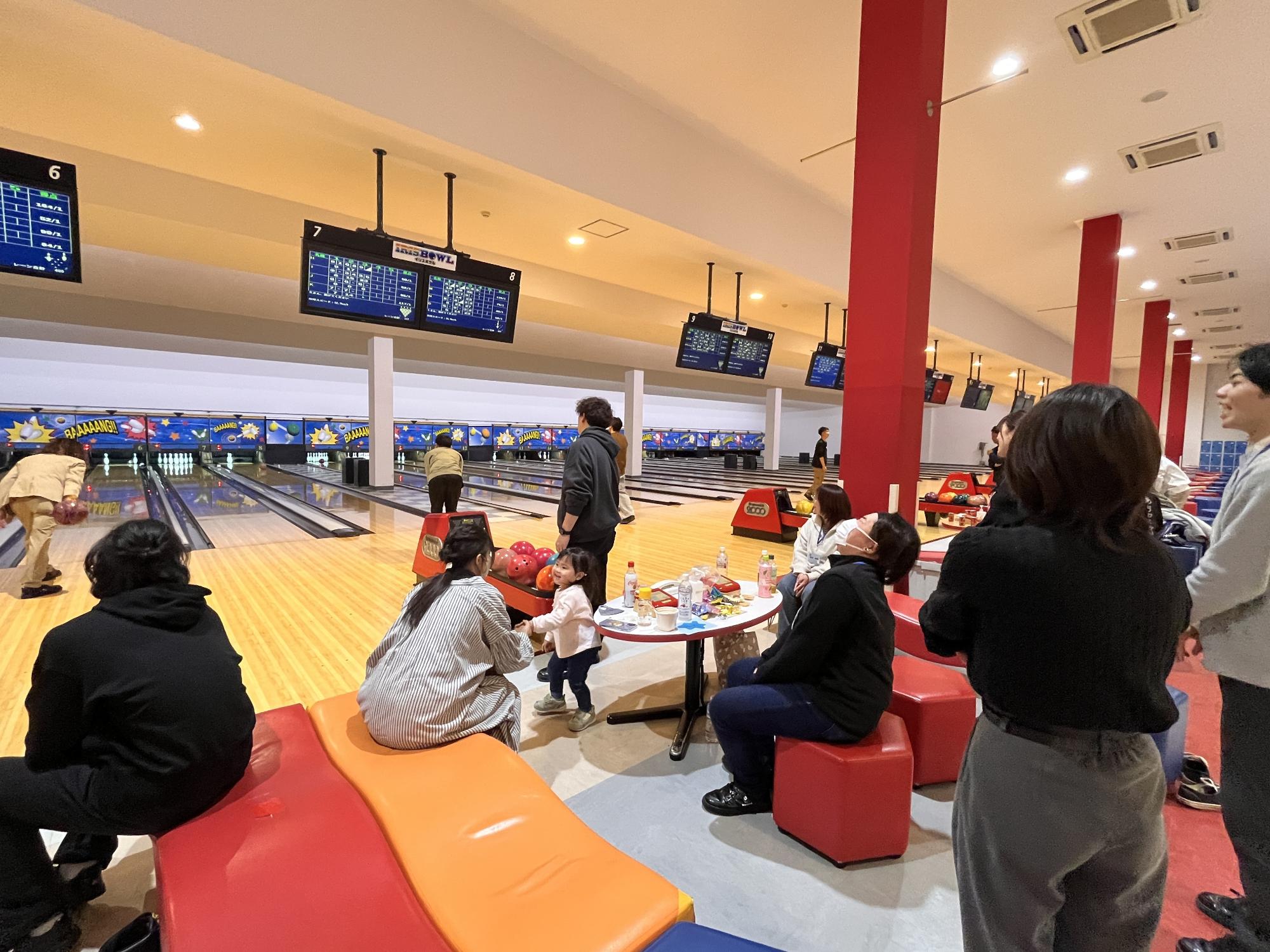 ボーリング交流会お楽しみ中