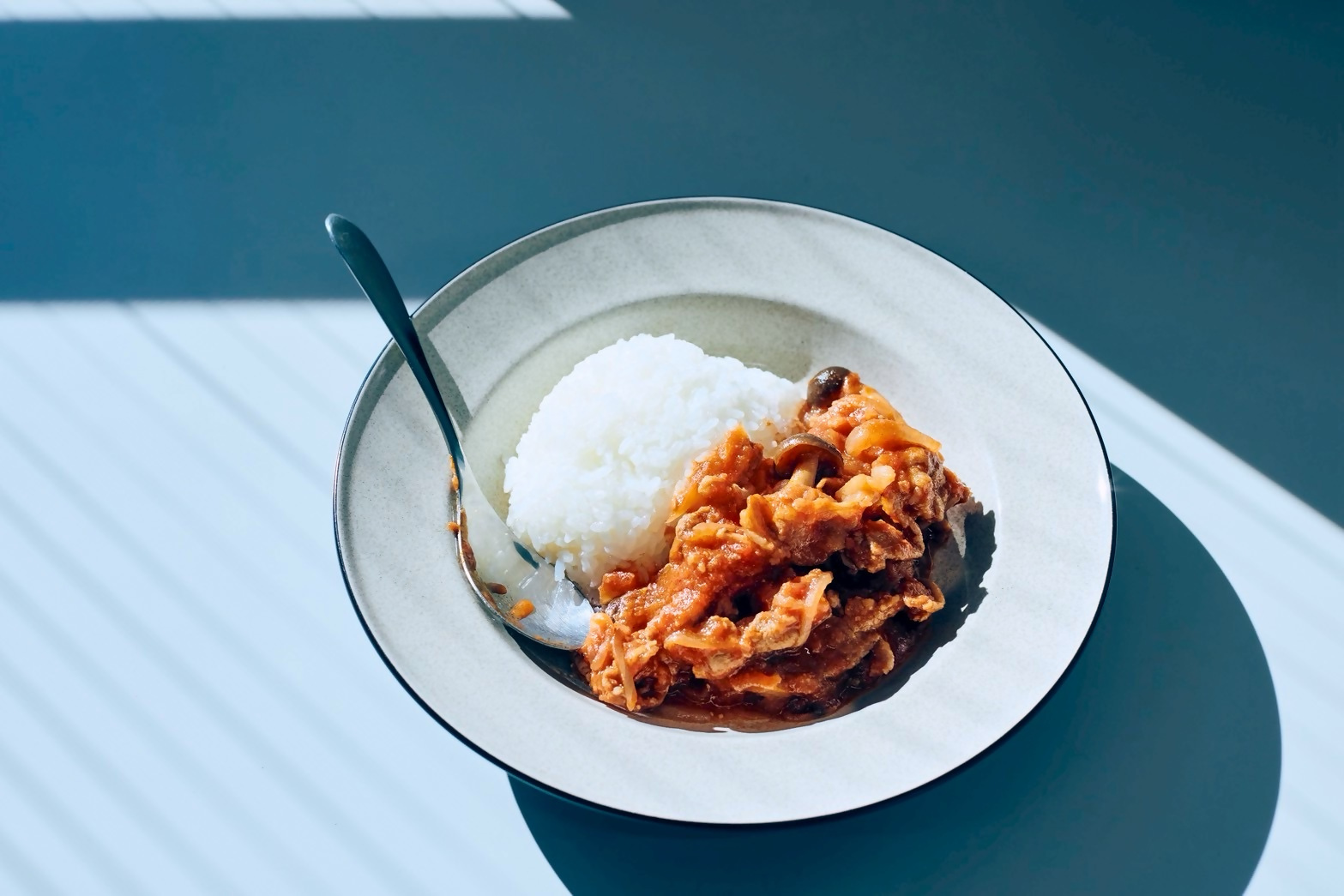 みんなで作ったトマみそカレー豚丼