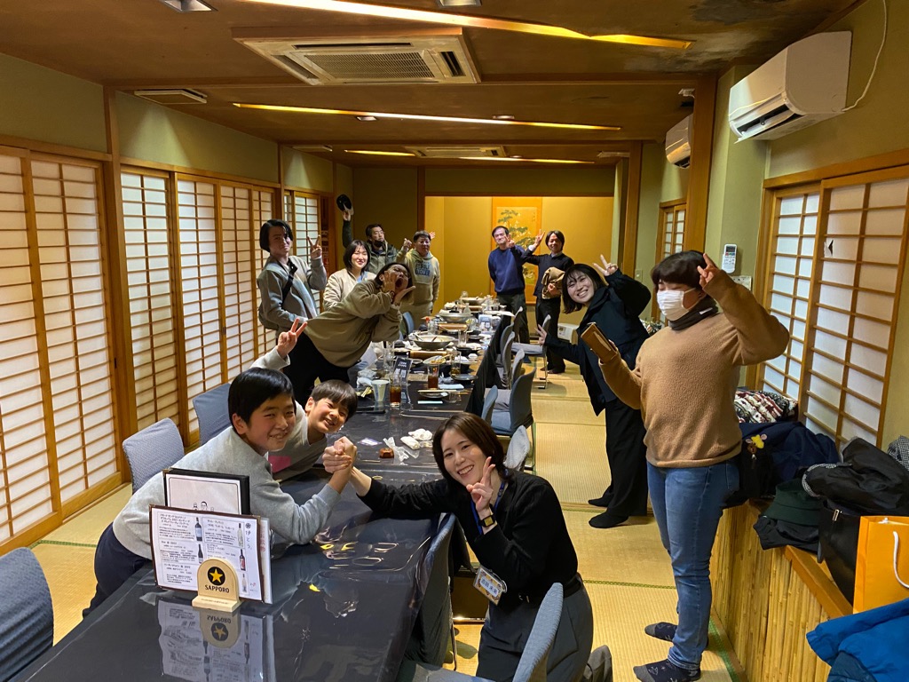 最後にみんなではいちーず