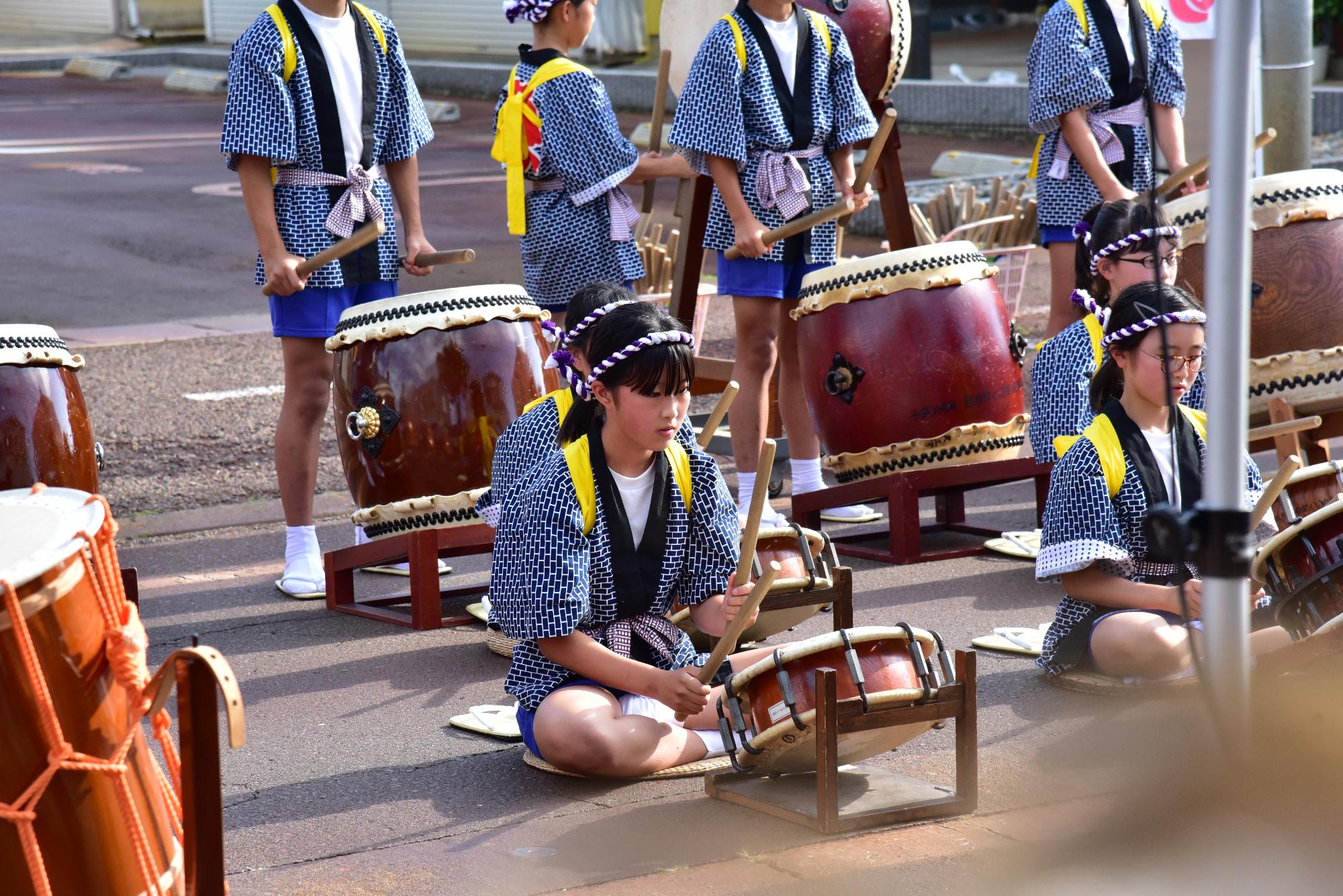 分水まつりのヲミワケ太鼓