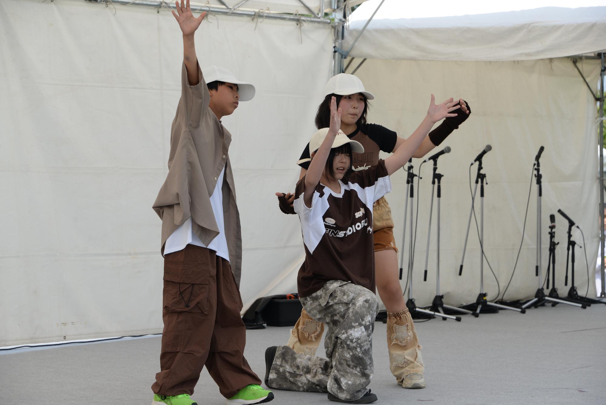 キッズダンスの披露