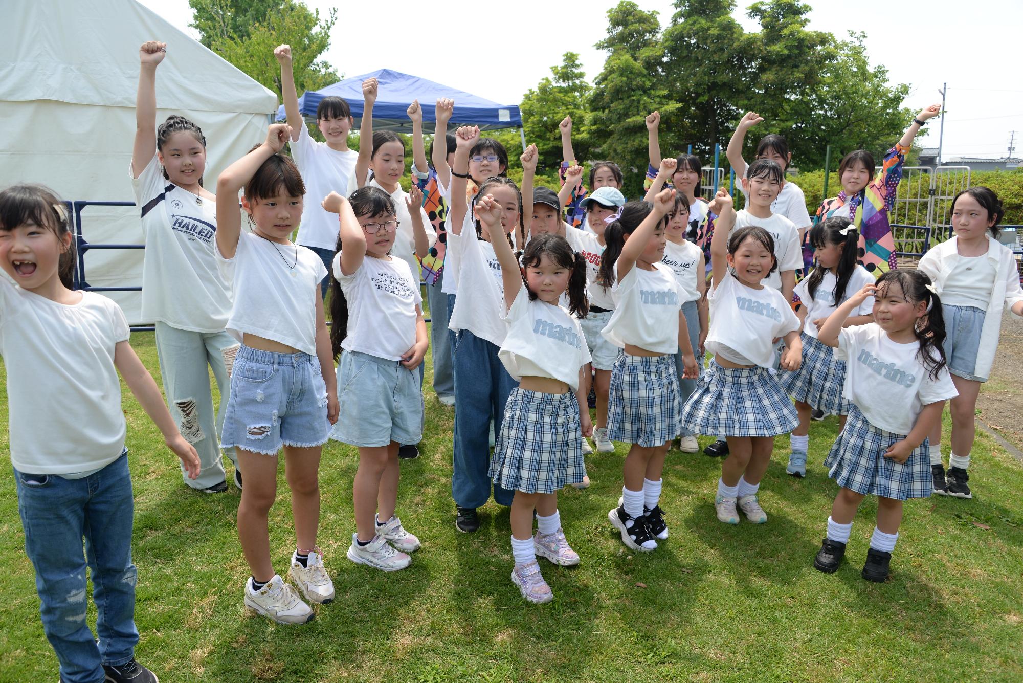 キッズダンスに参加した子どもたち