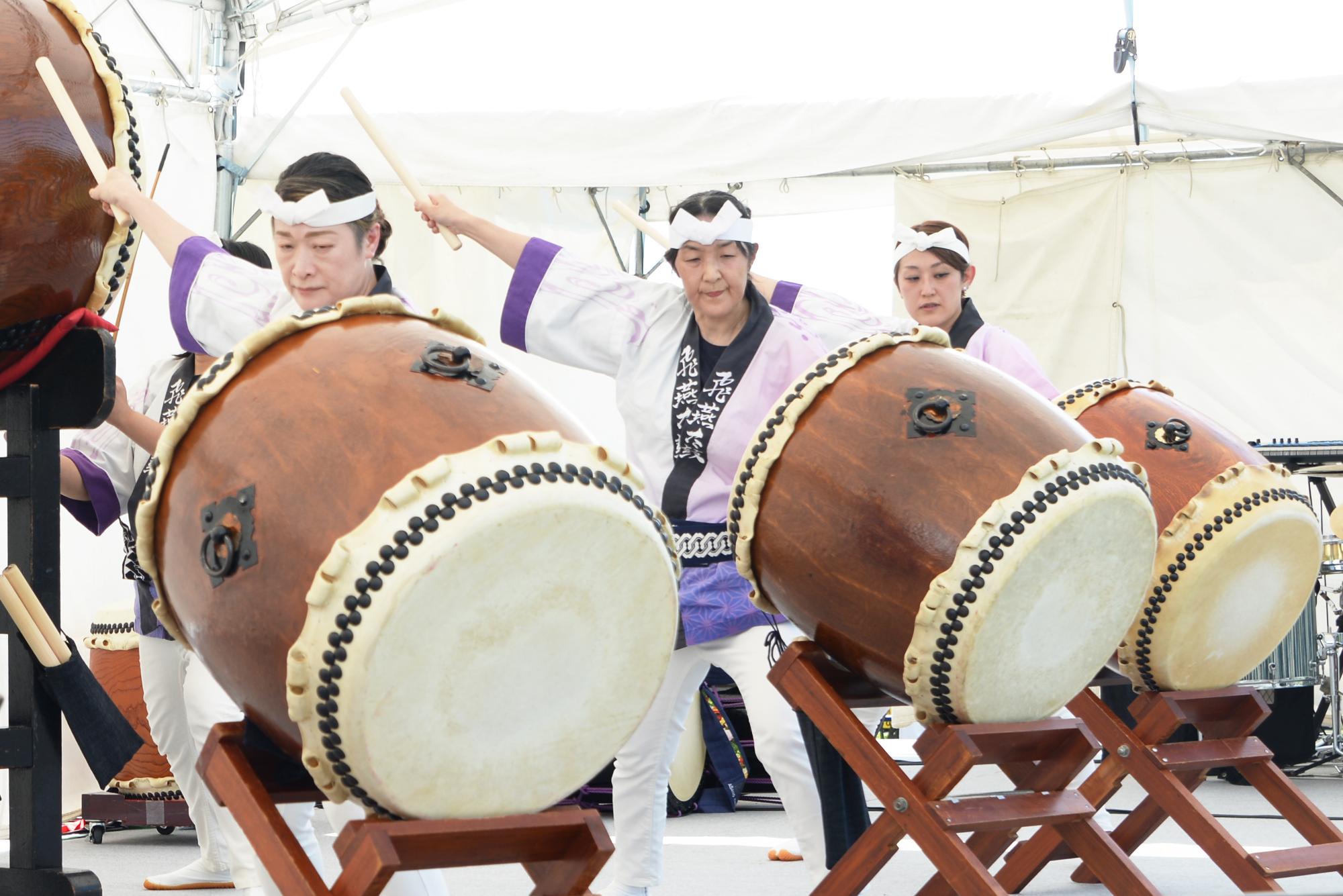 飛燕太鼓の披露