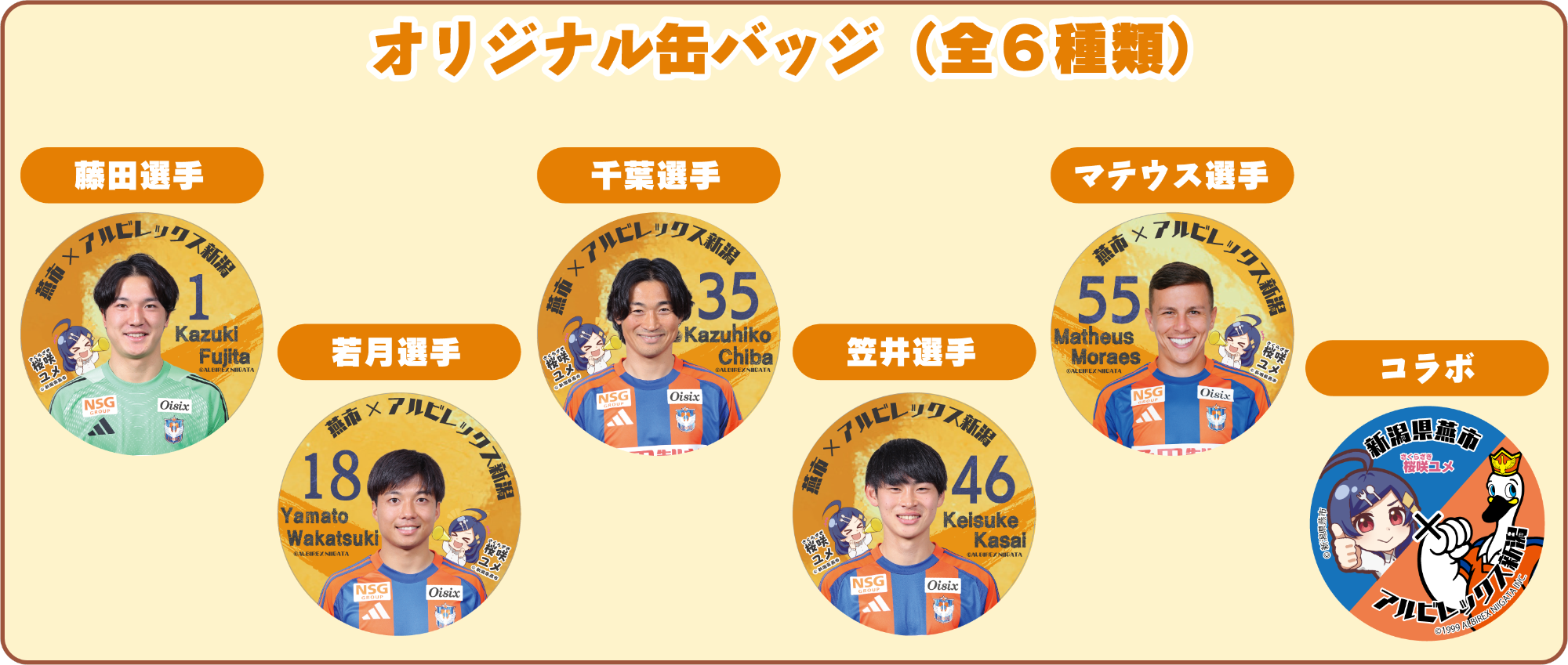 オリジナル缶バッジの紹介