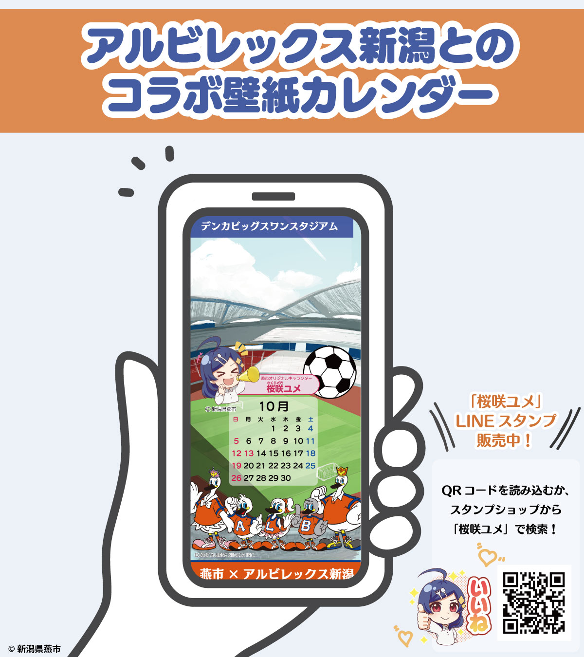 アルビレックス新潟のバナー