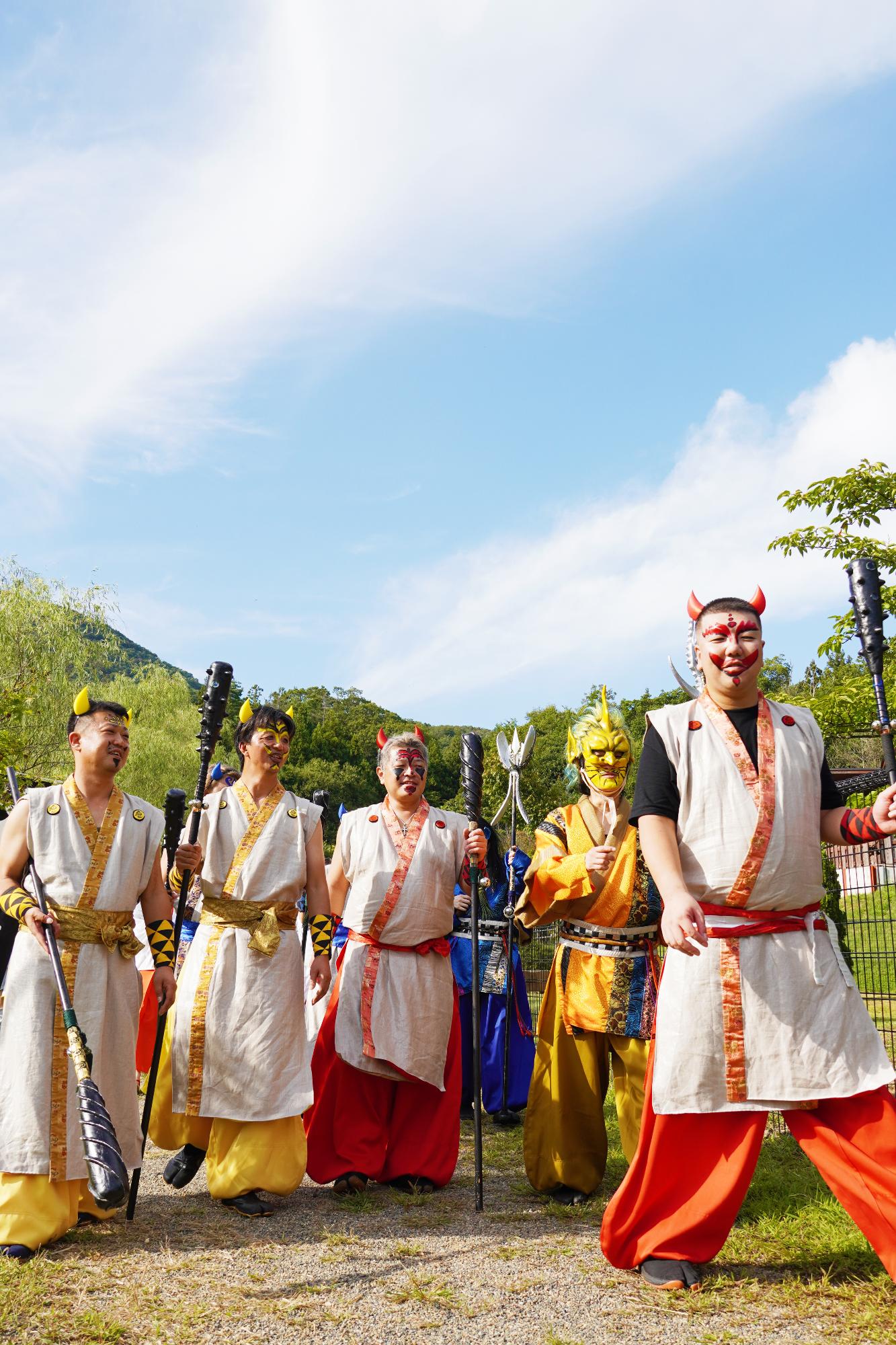 酒吞童子行列の様子