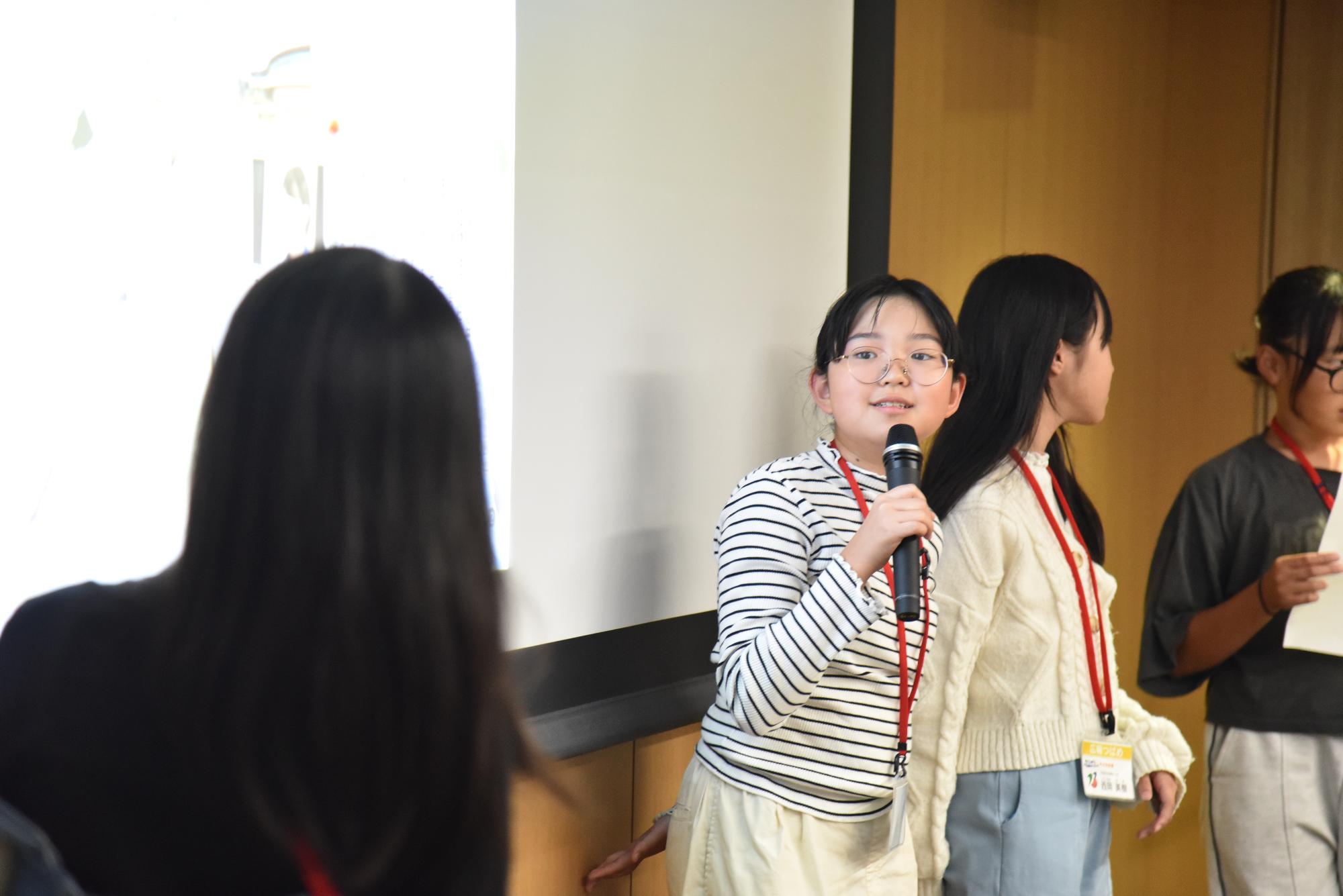 子ども記者終了式の様子