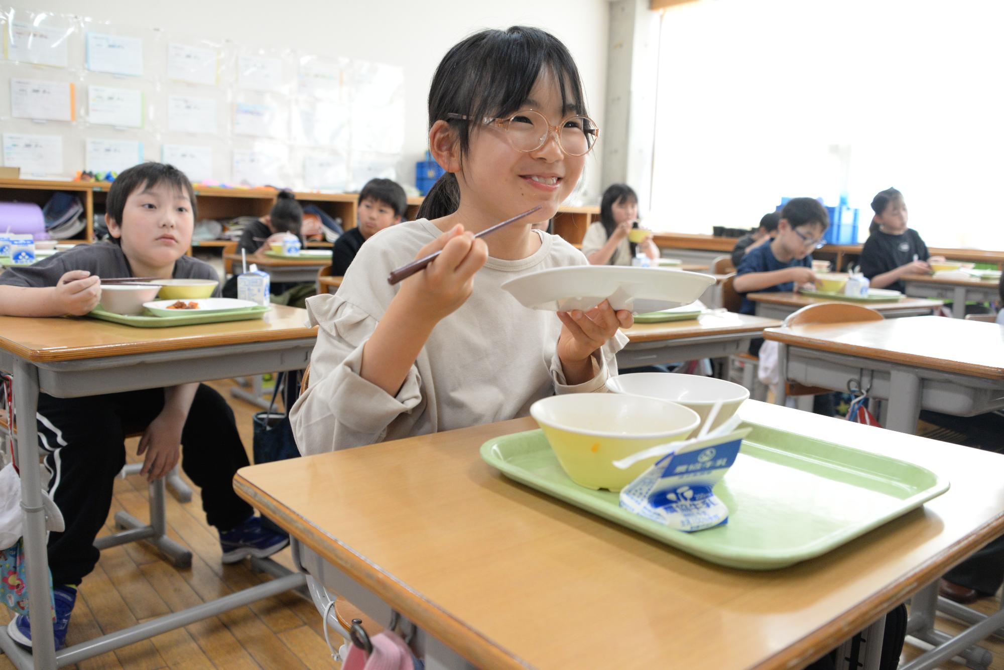 給食の様子