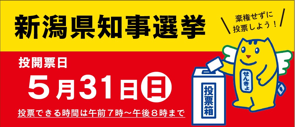 新潟県知事選挙のバナー