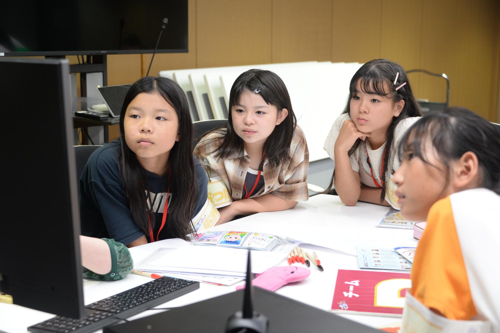 子ども広報の様子