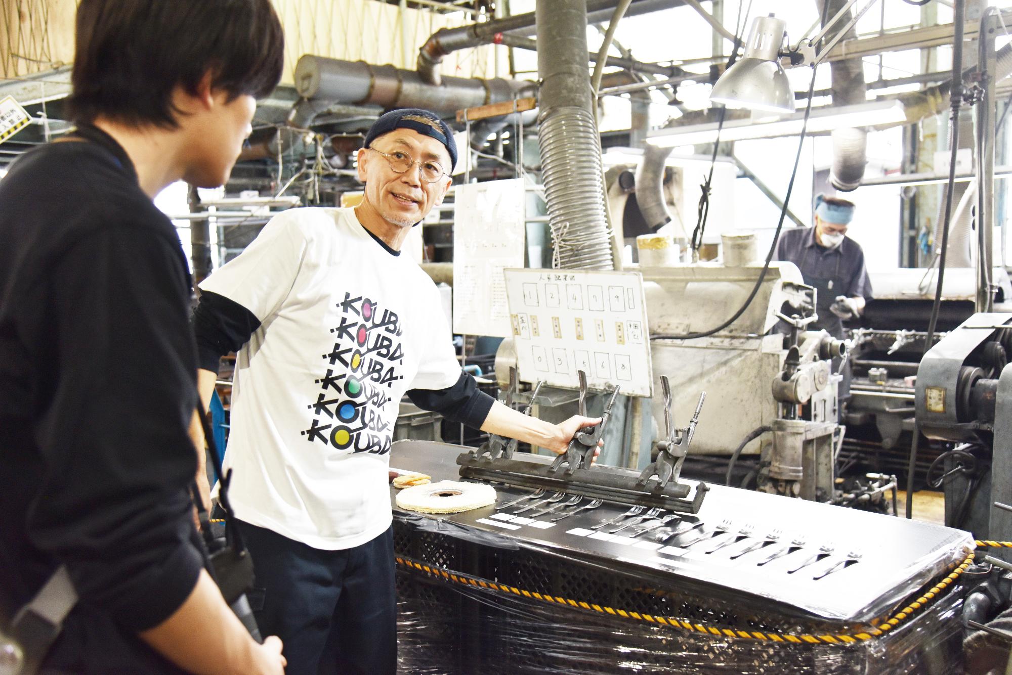 工場の祭典の工場見学の様子