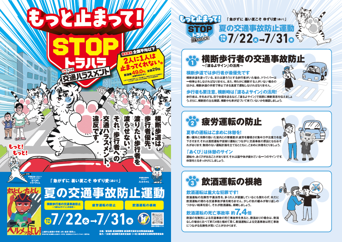 R7夏の交通事故防止運動チラシ