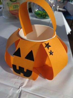 かぼちゃのバスケット完成