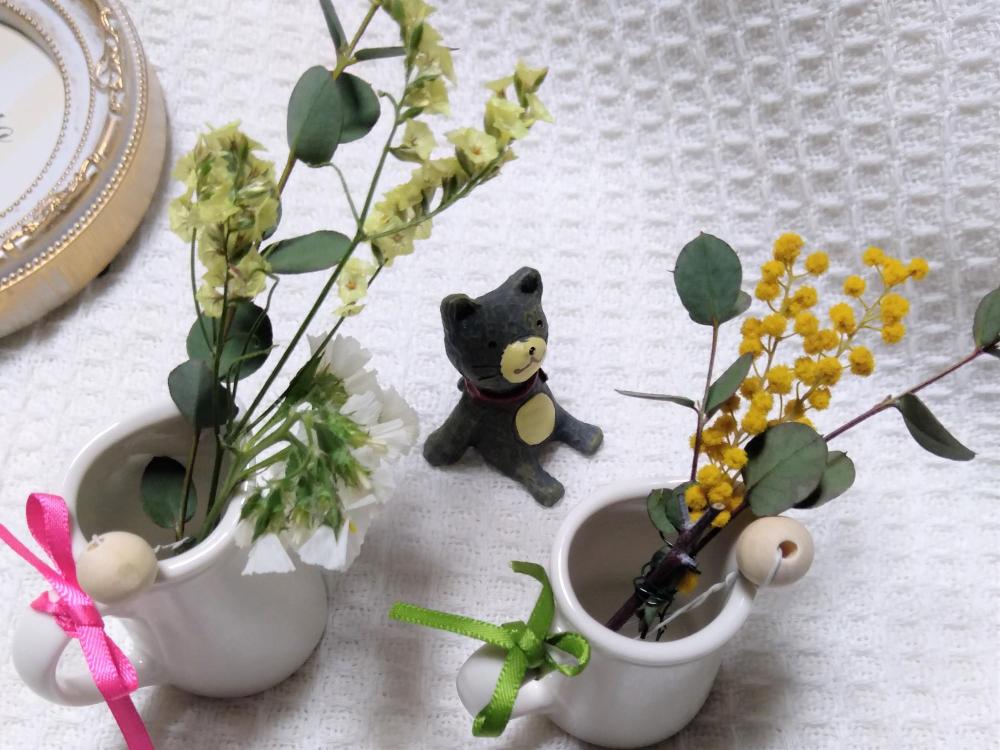 アロマ小物香る春色アレンジフラワー（ミニ花瓶付き）