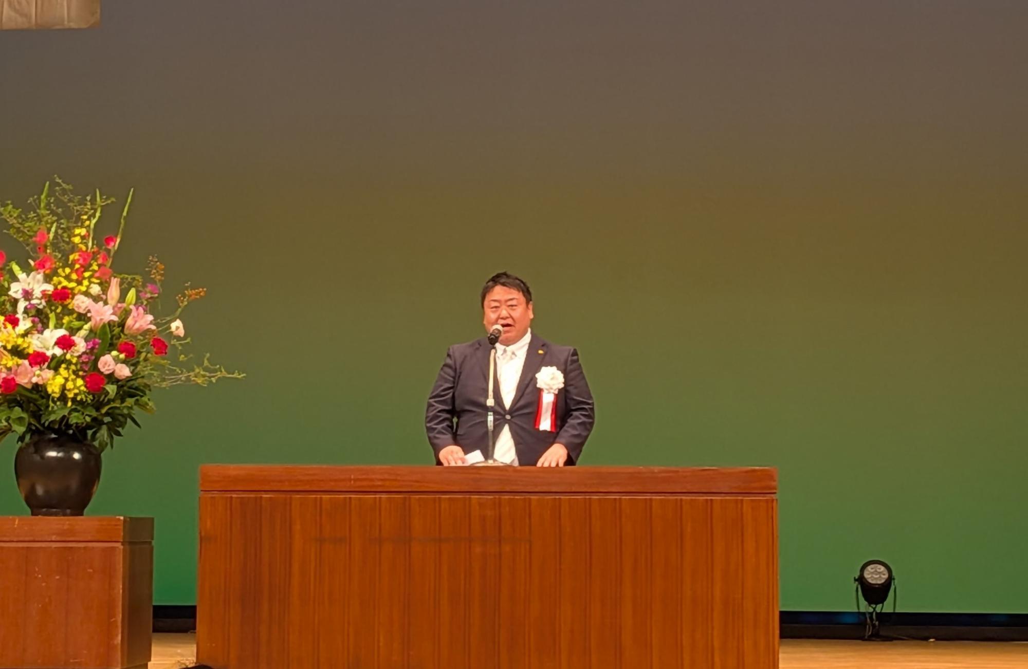 市長から対象者へ「感謝の言葉」