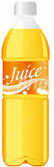 ペットボトルのオレンジジュースのイラスト