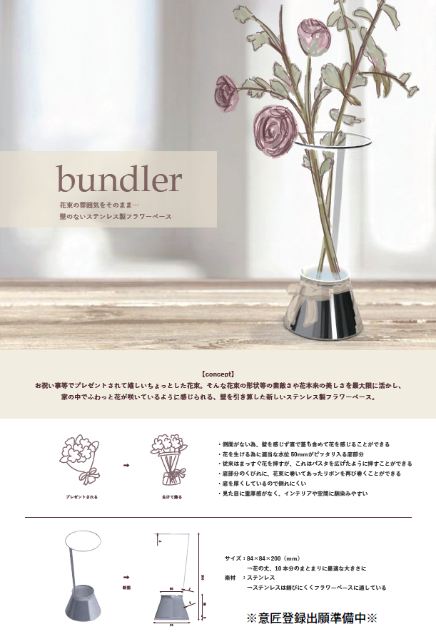 若monoデザインコンペティション燕vol.6「bundler」