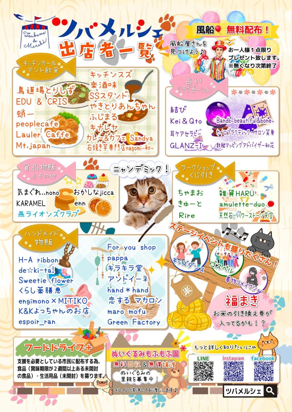 ツバメルシェcomecomeニャンデミック＿チラシうら