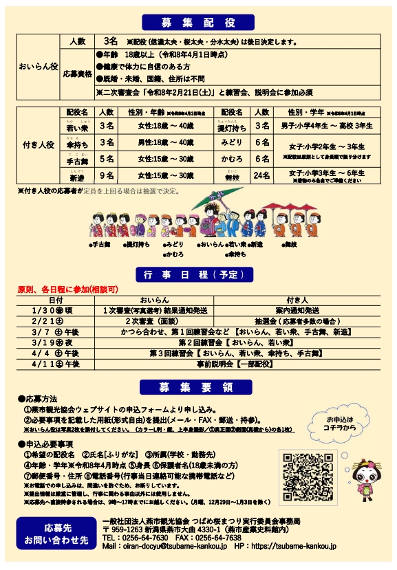 第81回おいらん道中出演者募集チラシ2