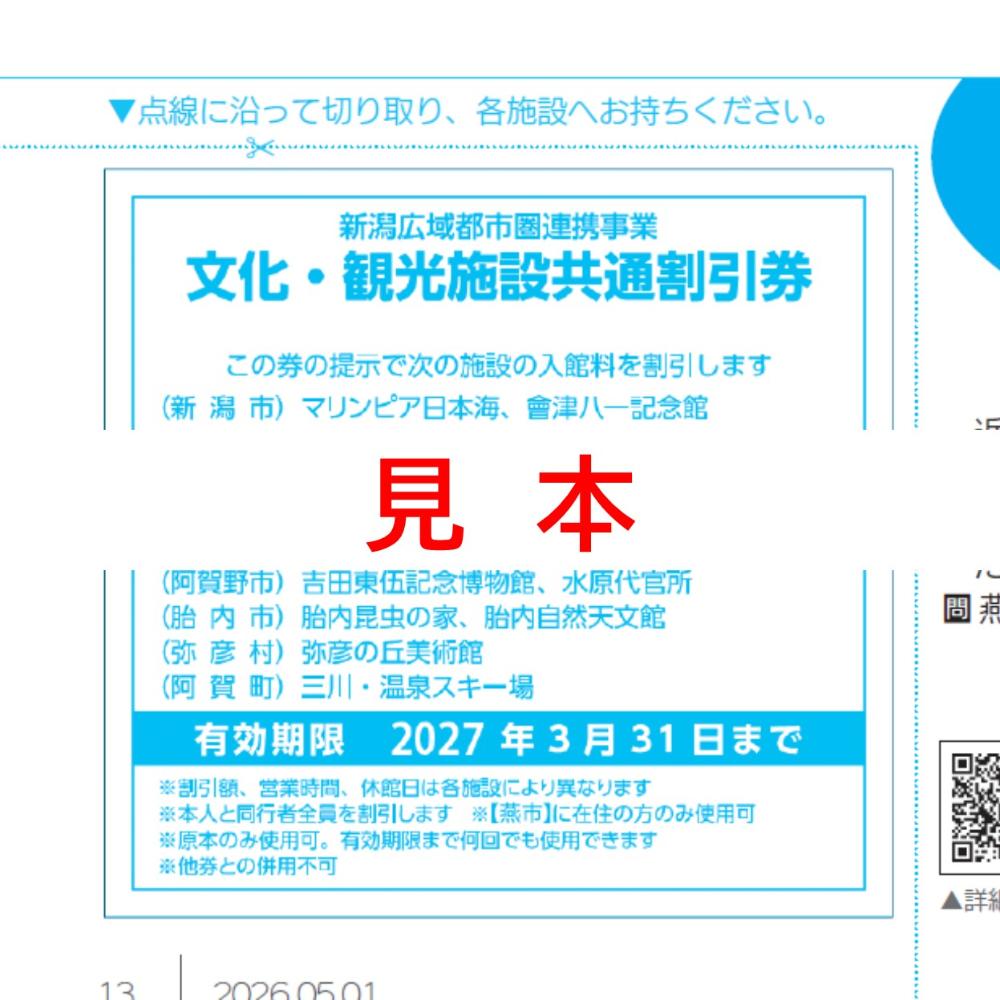 観光券の見本画像