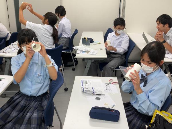 令和5年度中学生理数系トップランナー講座の様子