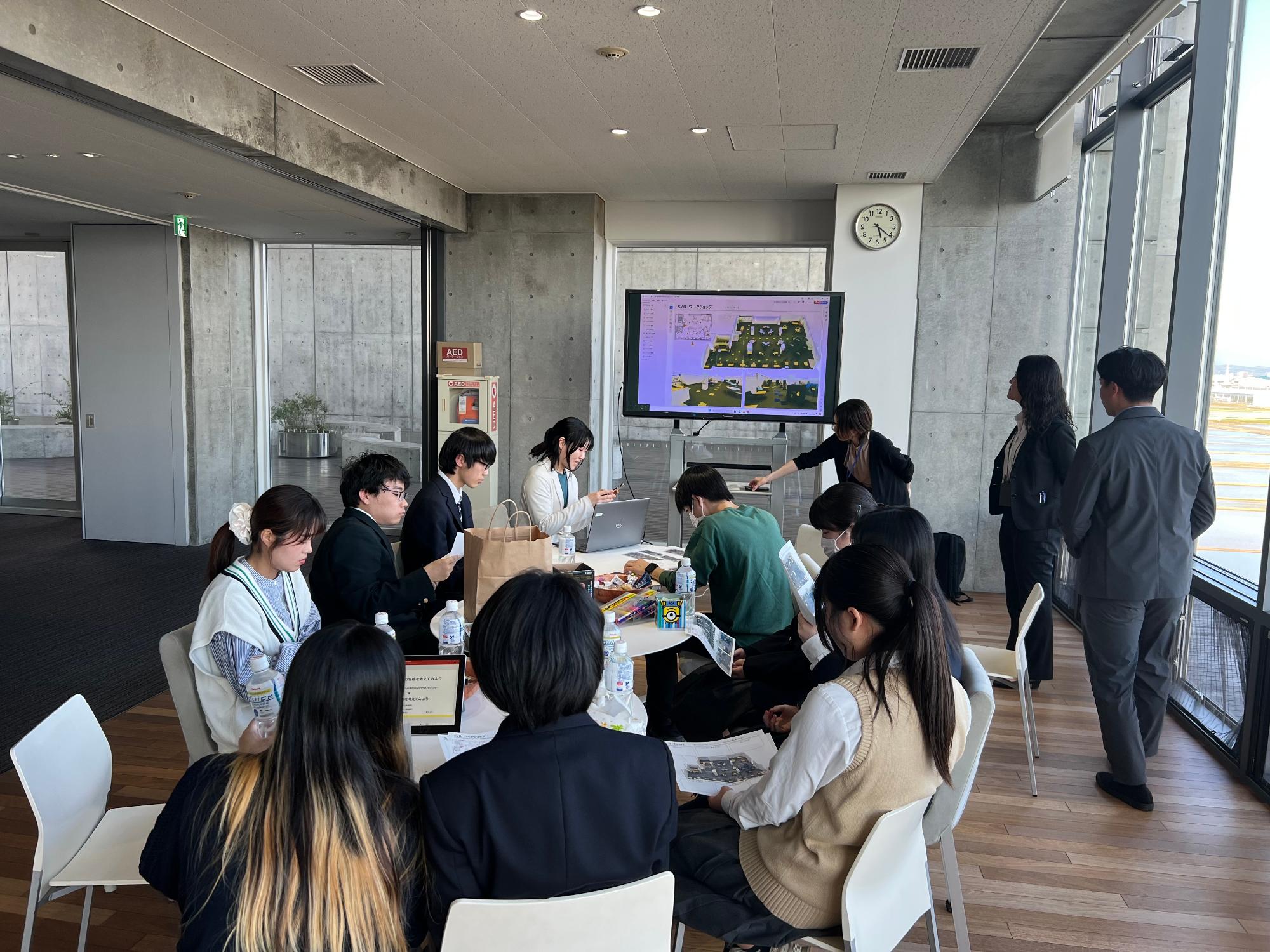高校生によるワークショップの様子