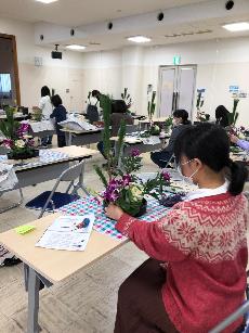 吉田公民館子ども生け花教室2021_10