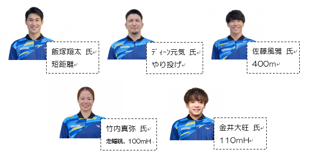 ミズノトラッククラブ選手画像
