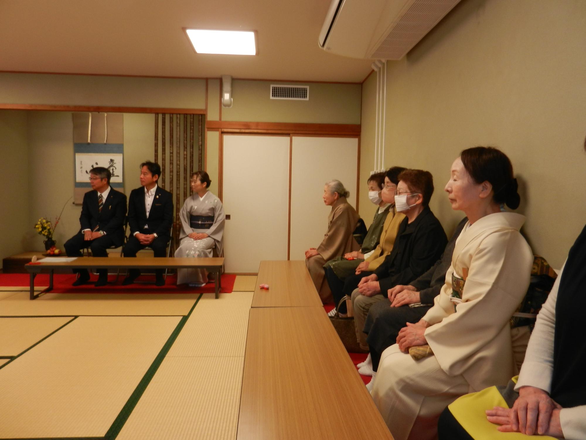 市民茶会の様子1