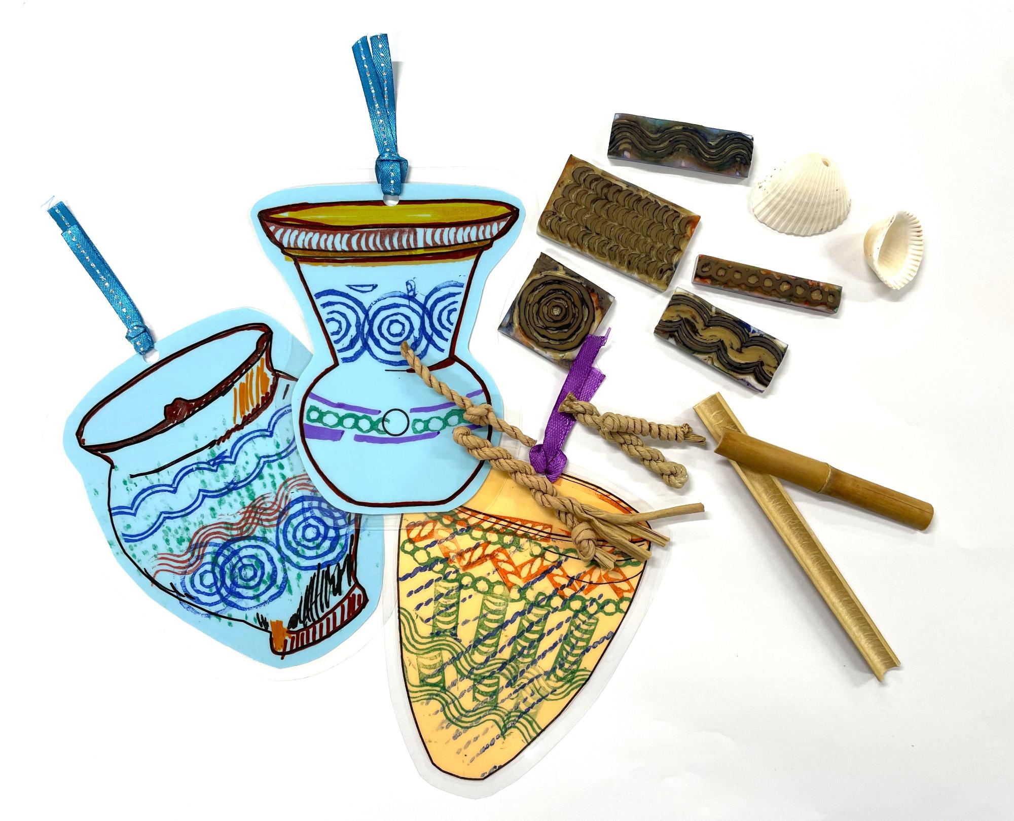 「土器ドキ‼しおりづくり」見本