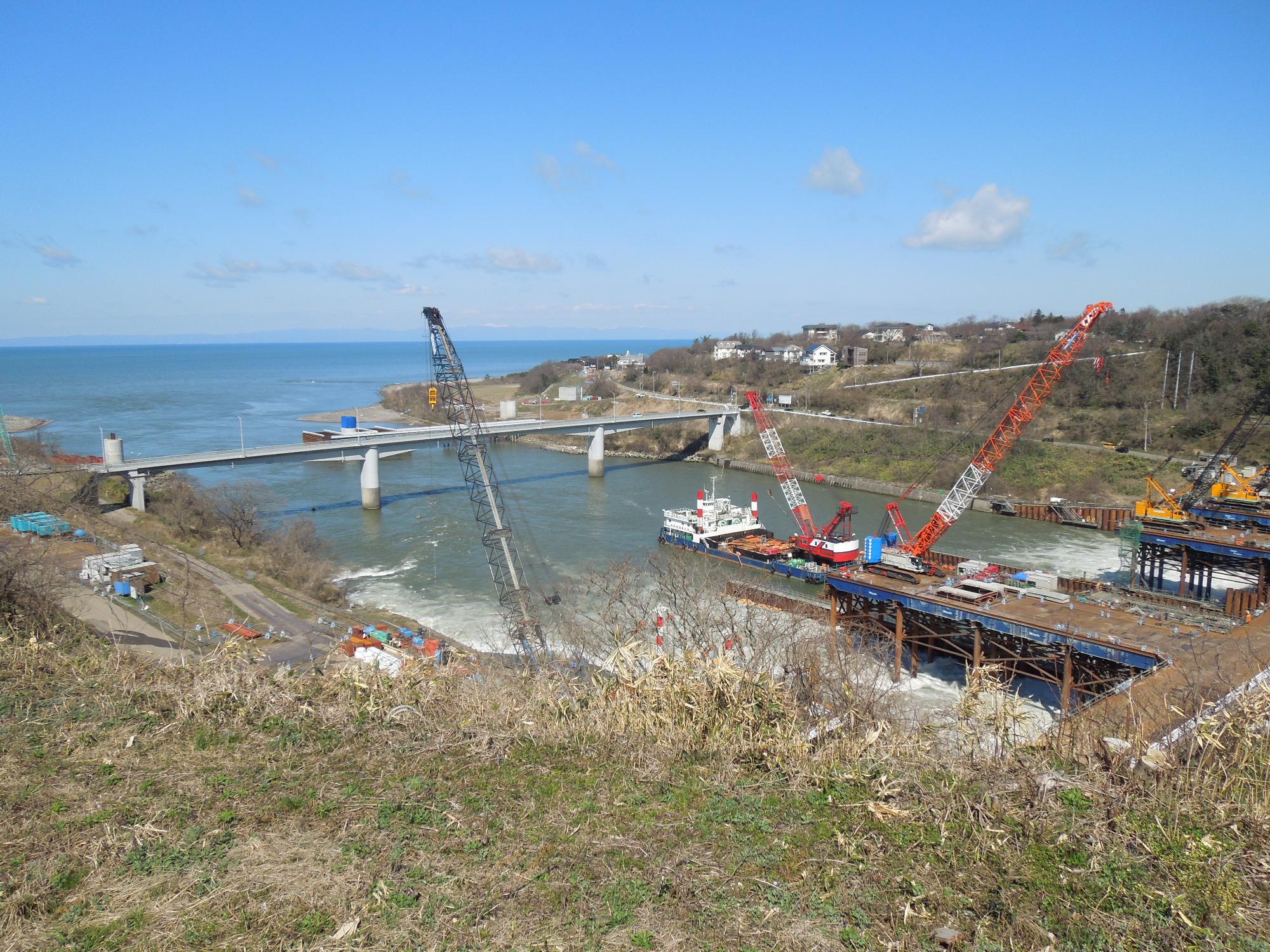 大河津分水河口