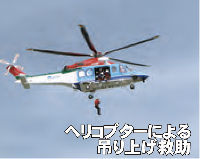ヘリコプターによる吊り上げ救助