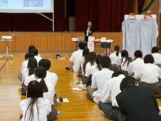 吉田高校でのセミナー写真