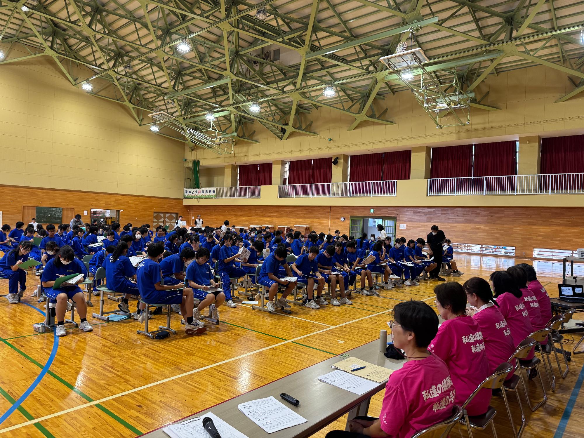 燕中でのセミナー写真