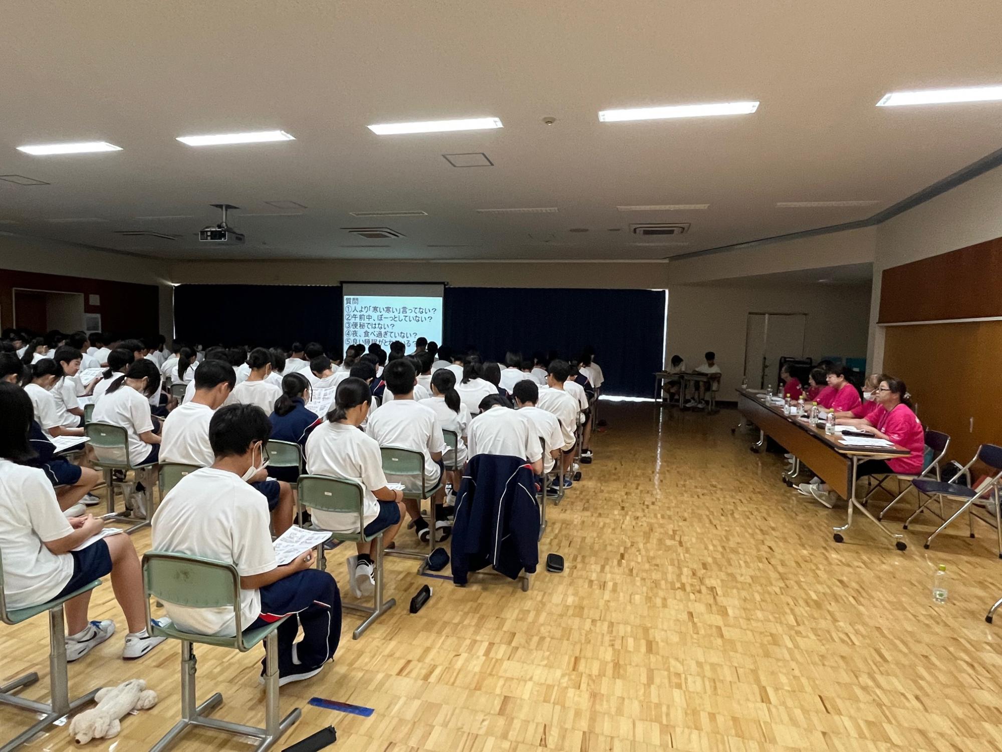 吉田中でのセミナー写真