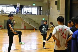 ゆめみらいスポーツ教室のようす（陸上教室の写真）