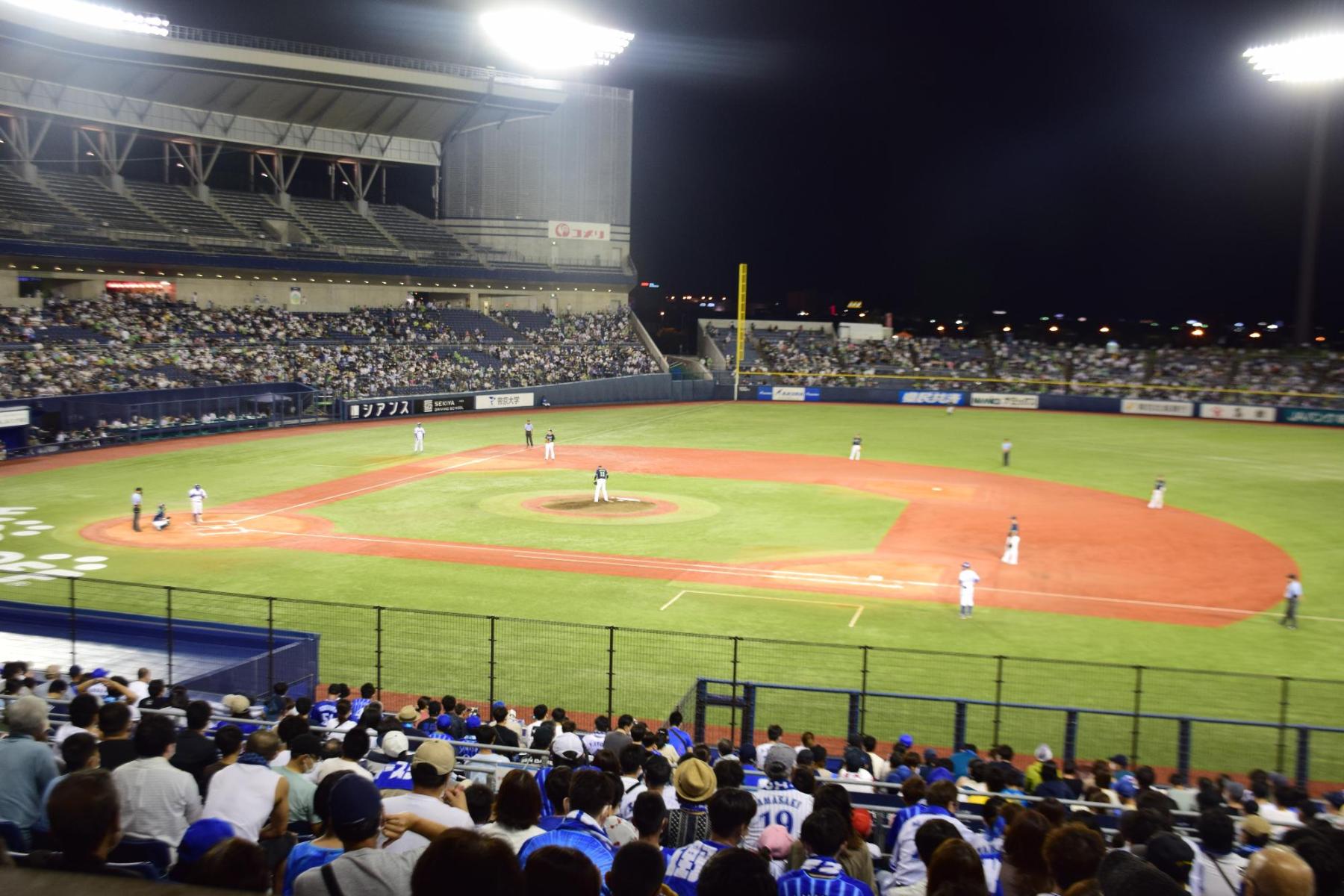 ハードオフエコスタジアム2連戦の試合の様子