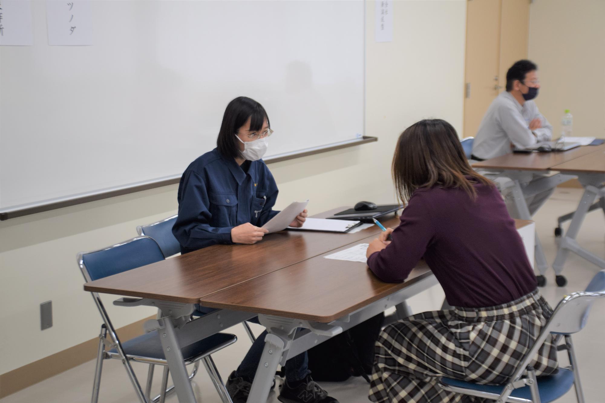 個別相談会の様子